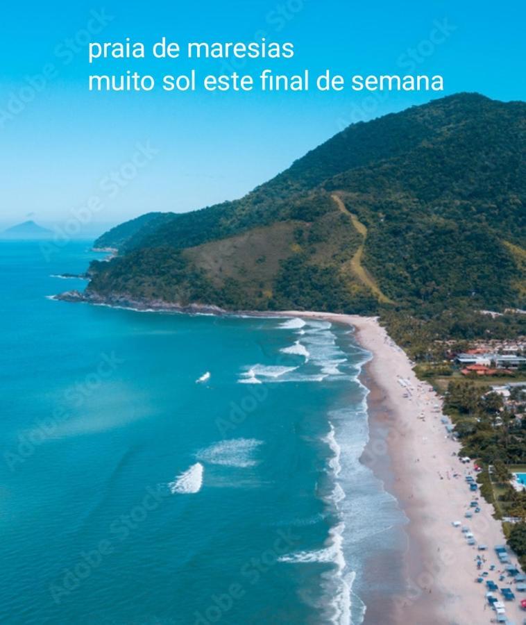Casa Na Praia De Maresias Em Condominio Com Piscina Aquecida Na Av Principal De 마레지아스 외부 사진